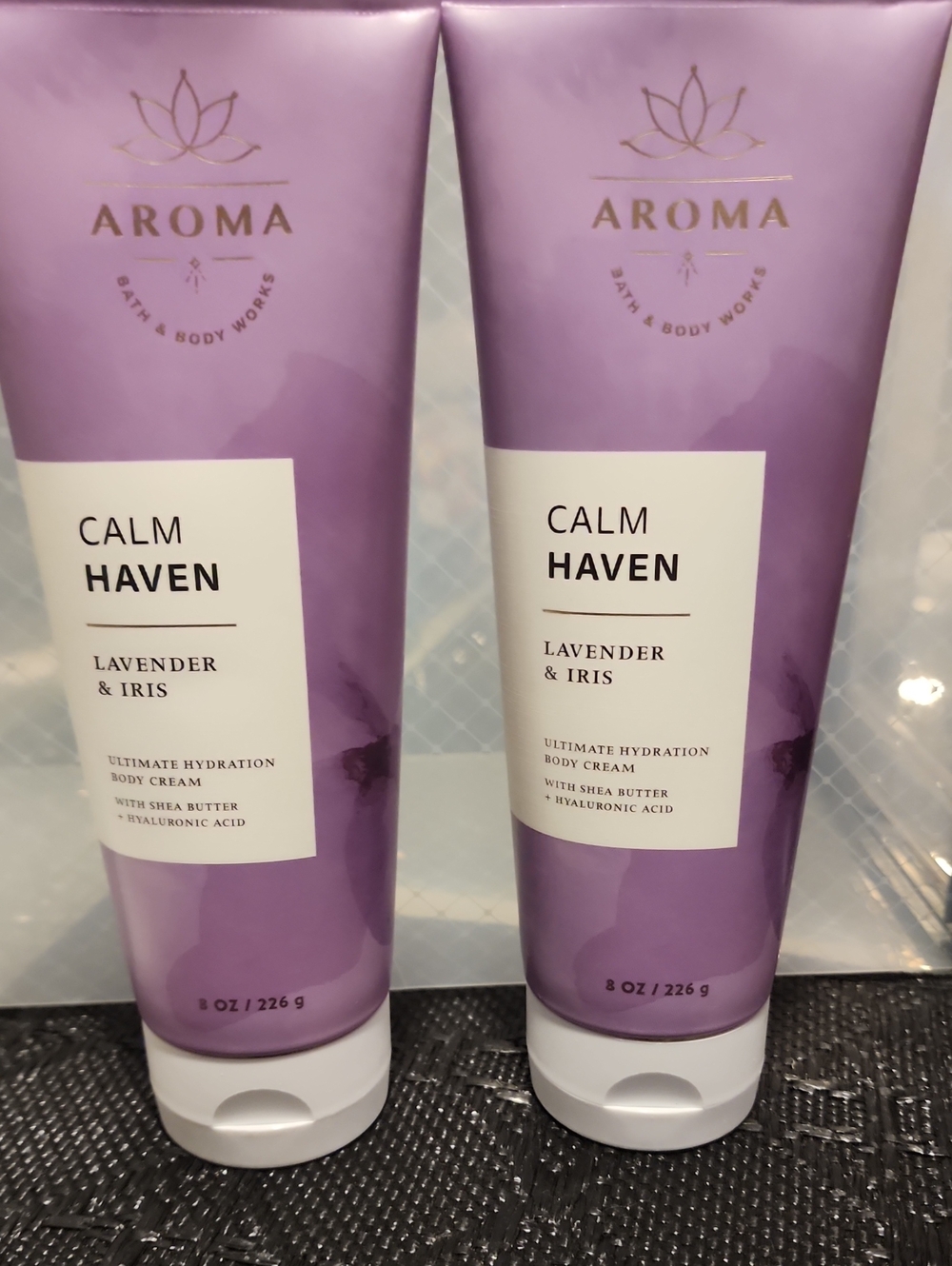 Bath & Body Works Calm Haven Lavender & Iris Body Cream - Lavender Purple